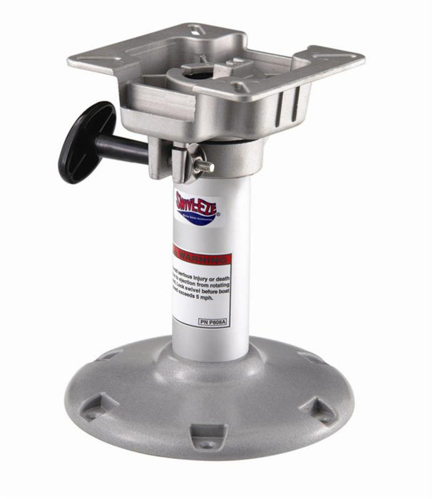 Attwood 238913LSM1 Lakesport 2-3/8" Fixed Bell Pedestal with Seat Mount 13"