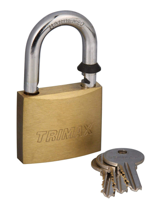 Trimax Locks TPB87 Trimax Marine Grade Solid Brass Padlock