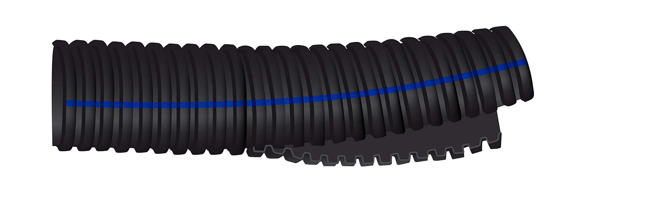 Shield 16-128-0126B-1 Shields Marine Split Wire Conduit Flexible Flame Retardant, Black 50' Hose
