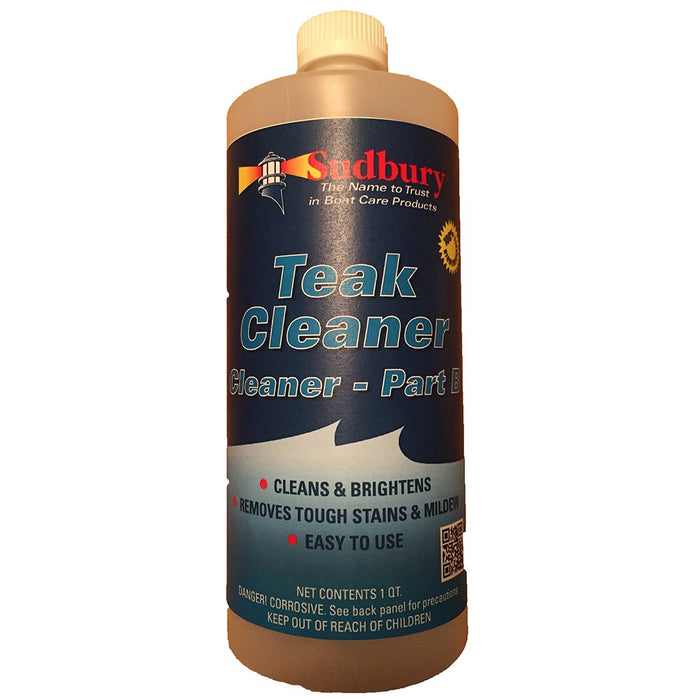 Sudbury 862Q Two-Part Teak Cleaner, Part B Only, Qt.