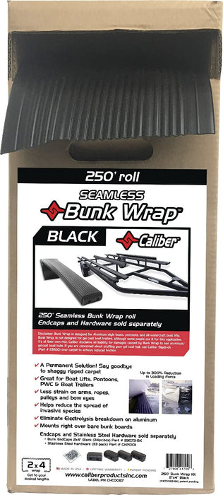 Caliber 23068BK Bunk Wrap 2" x 4" Bunk Wrap, 250' Black