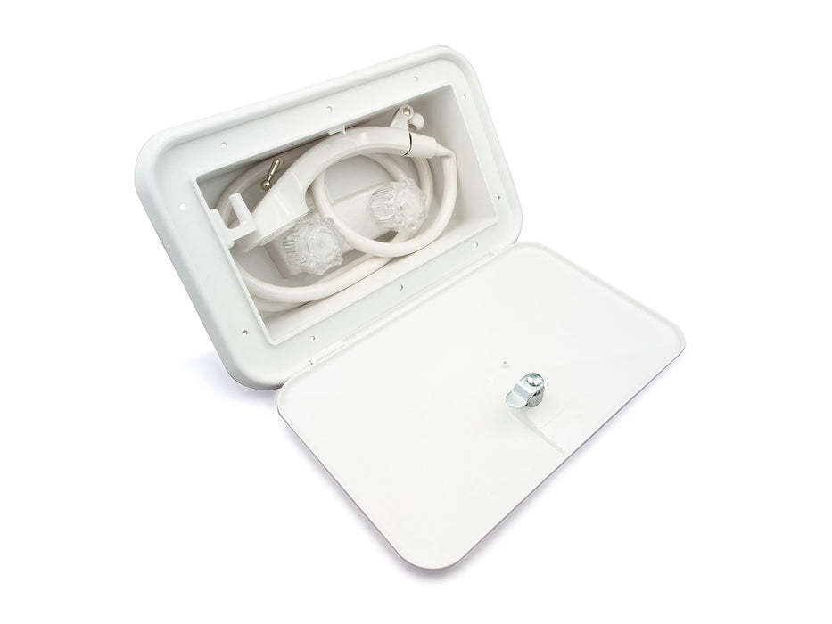B&B Molders 94195 Exterior Shower, Polar White