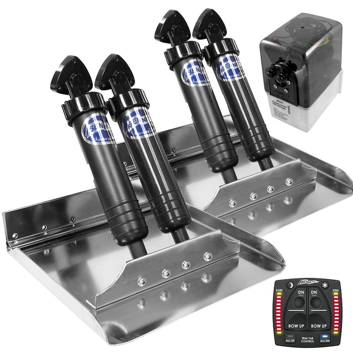 Bennett Marine 6BT-50111-14-00 ST12OBI Performance Tab System, 12" x 12" w/OBI9000H Control