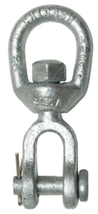 Chicago Hardware 216203 Galvanized Jaw & Eye Swivel, 1/2"