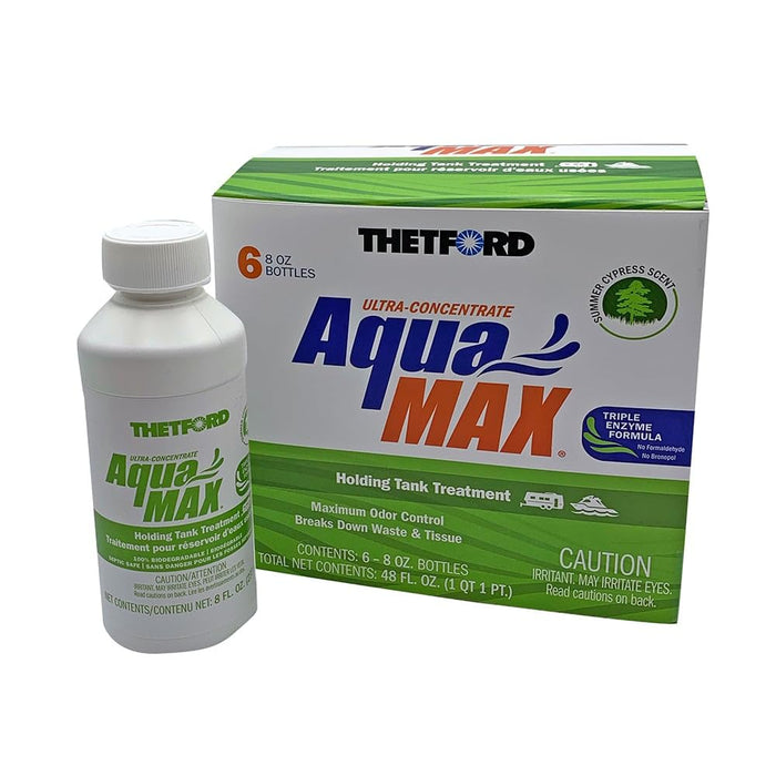 Thetford 96689 Aquamax Holding Tank Treatment, 6-Pack 8oz Liquid, Summer Cypress Sent
