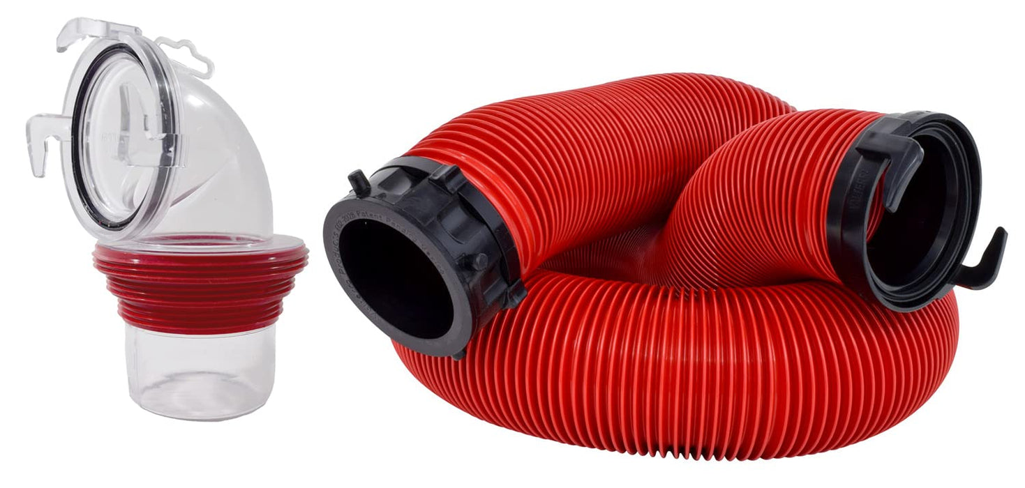Valterra D04-0114 E-Z Coupler Bayonet RV Standard Sewer Hose Kit