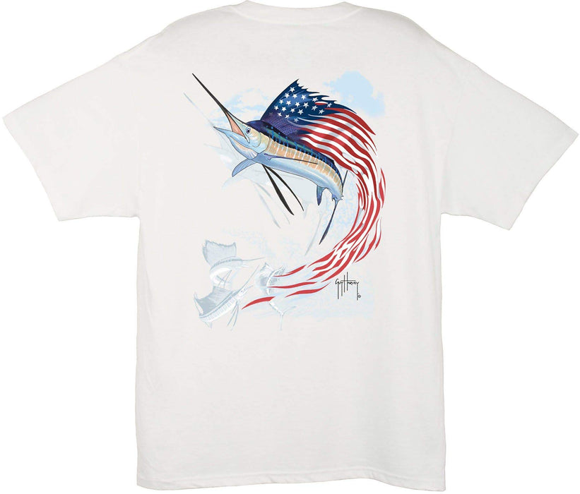 T-SHIRT STAR SPANGLED GUY WHITE MEDIUM