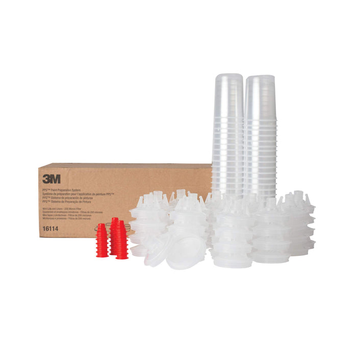 3M 16114 Paint Prep System Mini Lids & Liners Kit