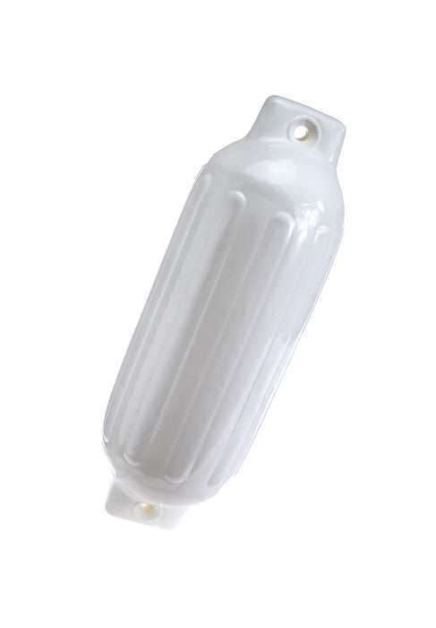 Seachoice DE79271S 79031 Twin Eye Ribbed Fender, White, 8.5 x 27"