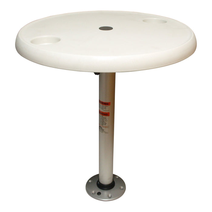 Springfield 1690102 Thread-Lock Package, 24" Round Table, W/O Umbrella Socket, Pedestal Set & Table Top