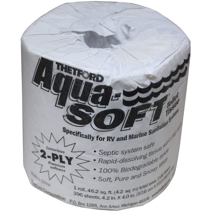 Thetford 24033 2-Ply Rapid-Dissolve Aqua-Soft Toilet Tissue-Toilet Paper, 48 Rolls/case