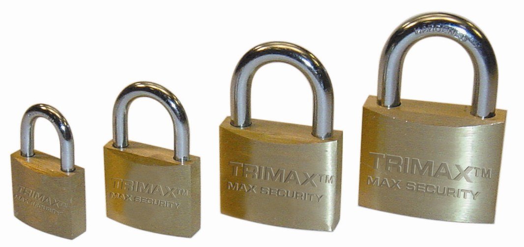 Trimax Locks TPB1137 Trimax Marine Grade Solid Brass Padlock
