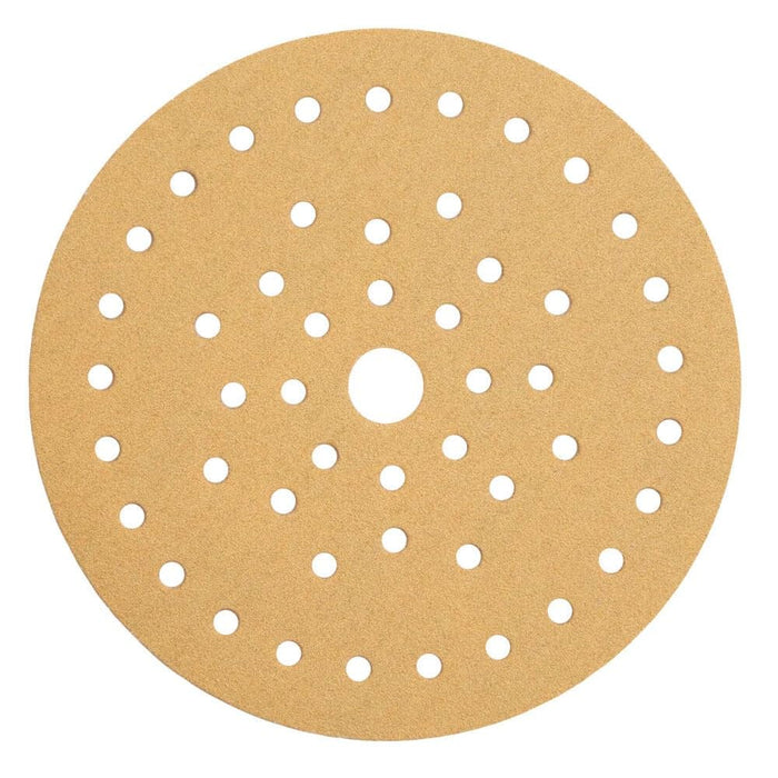 Mirka 23-6MF-180 Gold Multifit Dust Free Discs, 6", P220, 50/pk