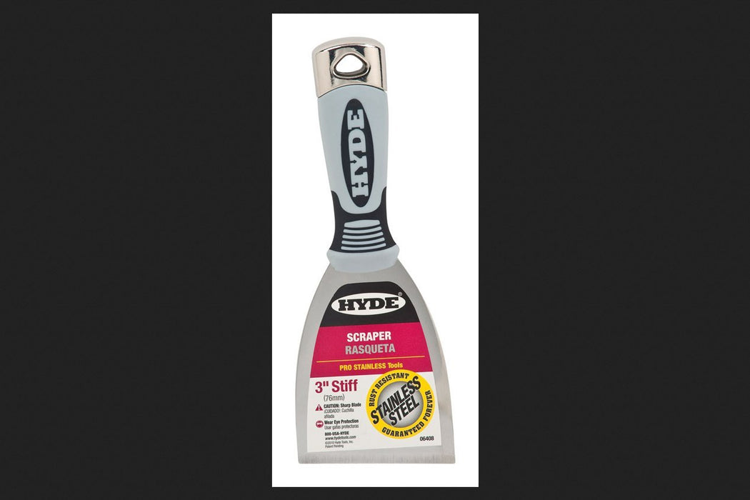 Hyde Tools 6408 Pro Stainless Series Scraper