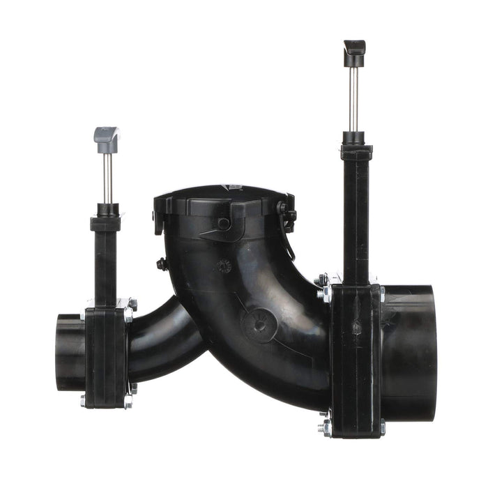 Valterra T80 T80 RV Double Ell Rotating Valve w/ 3" Hub x 1 1/2" Hub x 3" Bay &, Cap