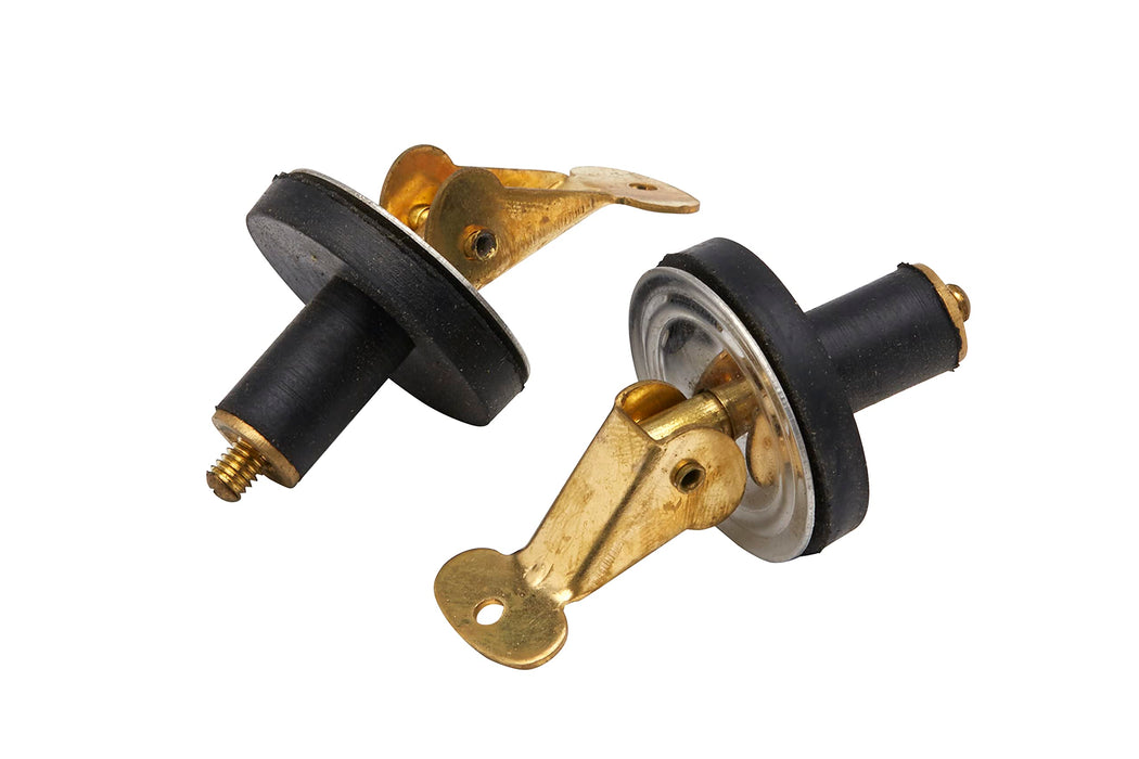 Seachoice Deck and Baitwell Plug, Brass, 2-Pack