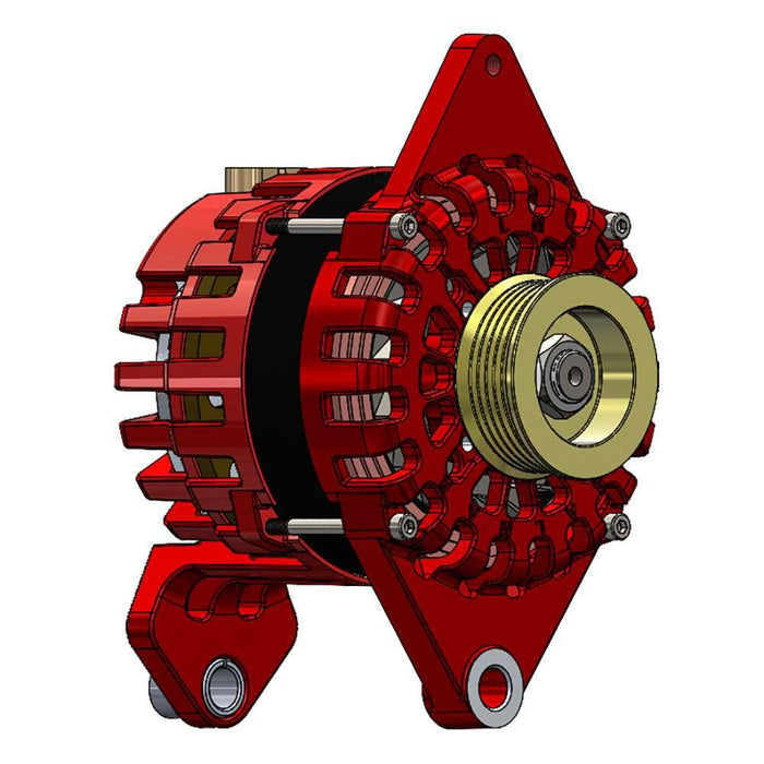 Balmar XT-DF4-170-K6 Alternator 170 AMP 12V 4" Dual Foot Saddle K6 Pulley