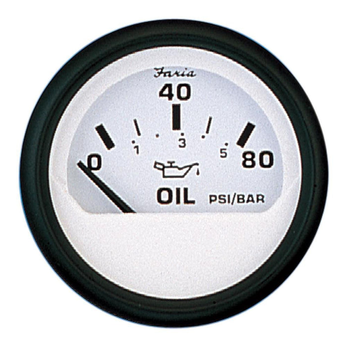 Faria 12902 Euro 2" Oil Pressure Gauge 80 PSI