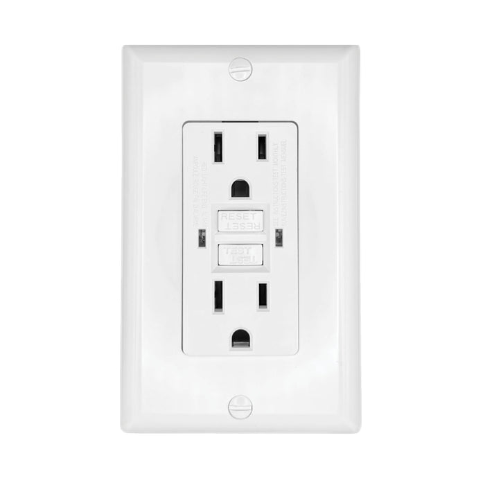 RV Designer S801 AC GFCI RV Outlet with Cover Plate
