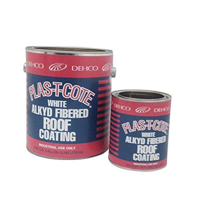 Hengs 45032 43032 Alkyd Fibered Roof Coating, White, Qt., 12/case