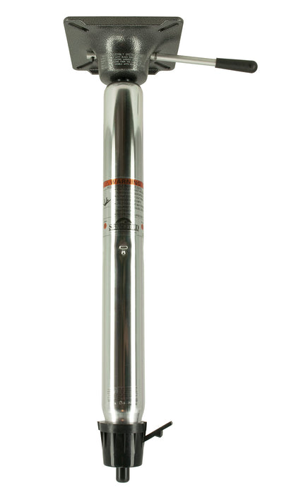 Springfield 1602016 Taper-Lock 2-3/8" Power-Rise Stand-Up Pedestal 22.5" to, 29.5", Brite Dip Finish
