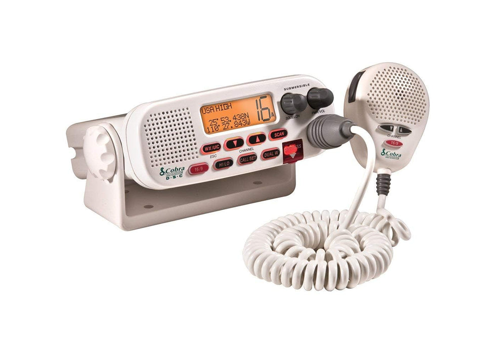 Cobra Electronics MR F45-D Class-D DSC VHF Radio Flush Mount White