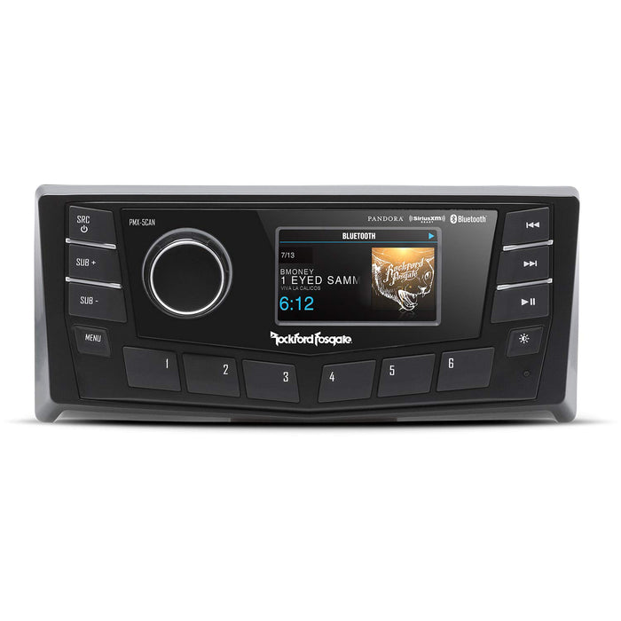 Rockford Fosgate PMX-5CAN Punch Marine AM/FM/WB Digital Media Receiver W/ Canbus