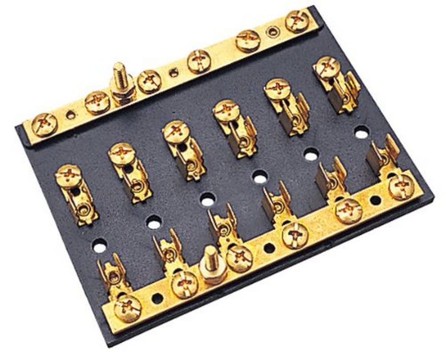 Sea Dog 420546-1 Bakelite Fuse/Terminal Block 6 Gang