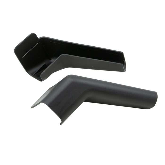 JR Products 655-FLEX-BK-A Flexible Rain Gutter Spouts, Black, pr.