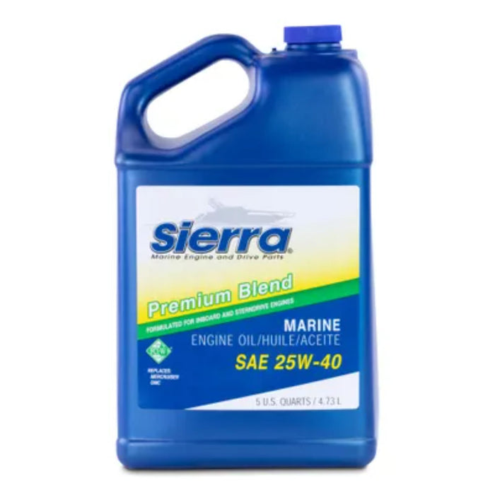 Sierra 18-9400-4 Oil-25W40 FCW I/O-I/B, 5 Qt.