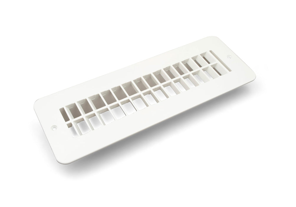 B&B Molders 94256 Floor Register, w/o Damper, Polar White