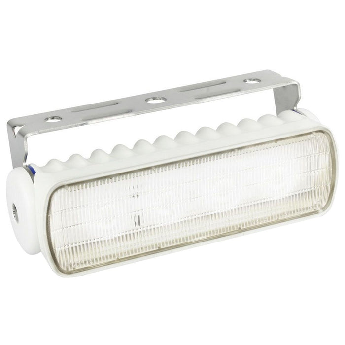 Hella 980573021 Sea Hawk-R 9-33V DC Bracket Mount White Light LED Floodlight, White Housing, Spread