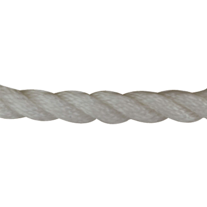 Sea Dog 301110150WH-1 Premium Twisted 3-Strand Nylon Anchor Line, 3/8" Ã— 150'