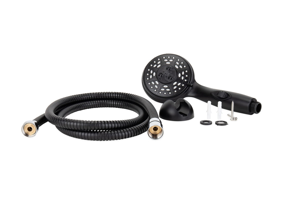 Camco 43744 Premium Rv/Marine Shower Head & Hose Kit, Black