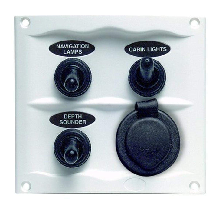 BEP 900-3WPS Marinco Waterproof Switch Panel