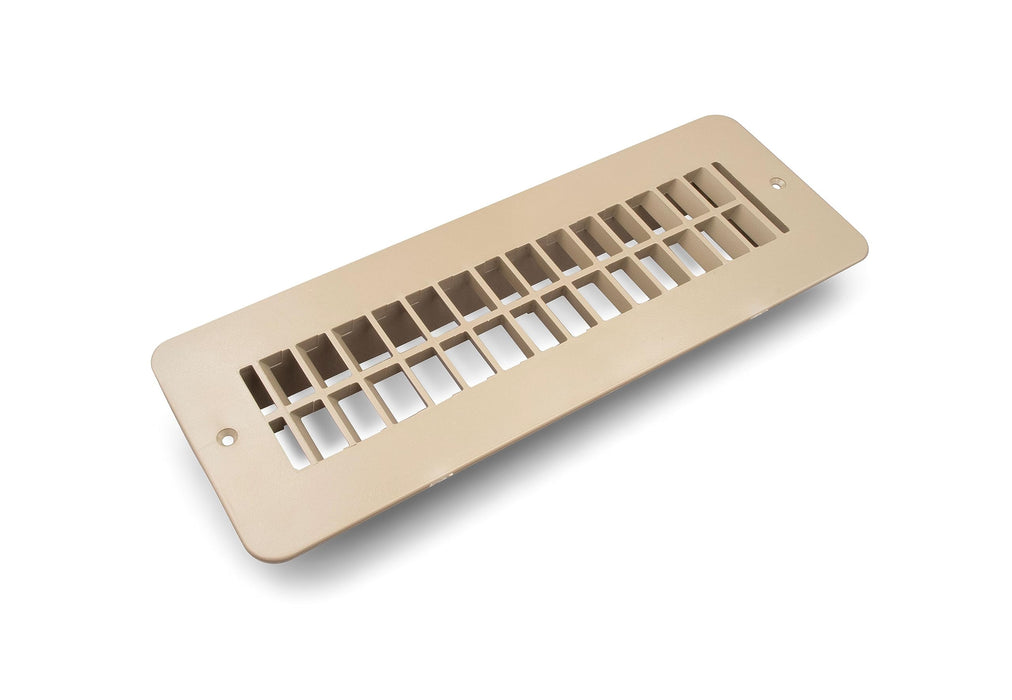 B&B Molders 94258 Floor Register, w/o Damper, Tan