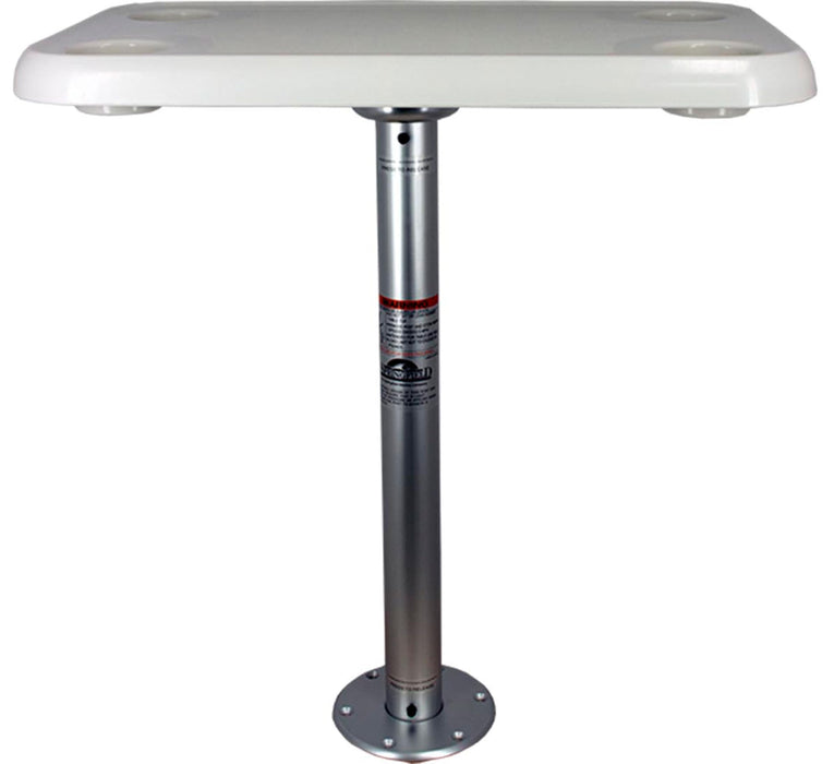 Springfield 1690207 Dock Edge Stowable Table Package, Rectangular Tabletop
