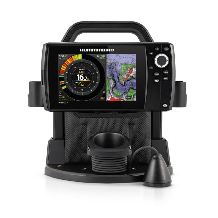 Humminbird 411750-1 Ice Helix 7 CHIRP GPS G4 Sonar Fishfinder & Chartplotter