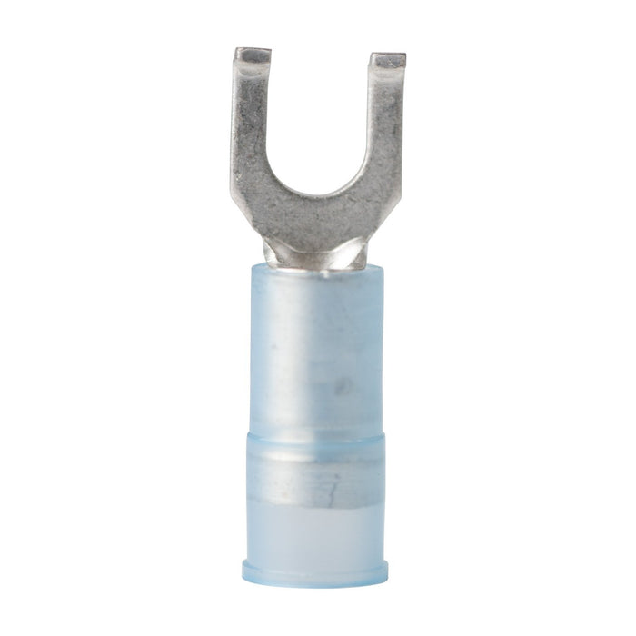 Ancor 210312 Marine Grade Nylon Spade Terminal, #8 Fastener, 16-14 Wire, Blue, 25/Pk