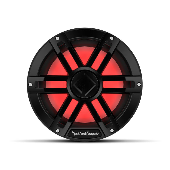 Rockford Fosgate M1D2-10B DVC 2Ω Color Optix Marine Subwoofer, 10" w/ Black Grills