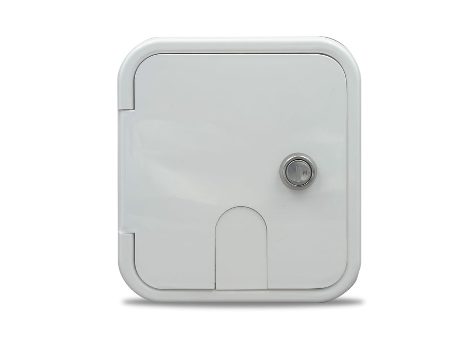 B&B Molders 94225 City Water Hatch w/Brass Check Valve, Polar White