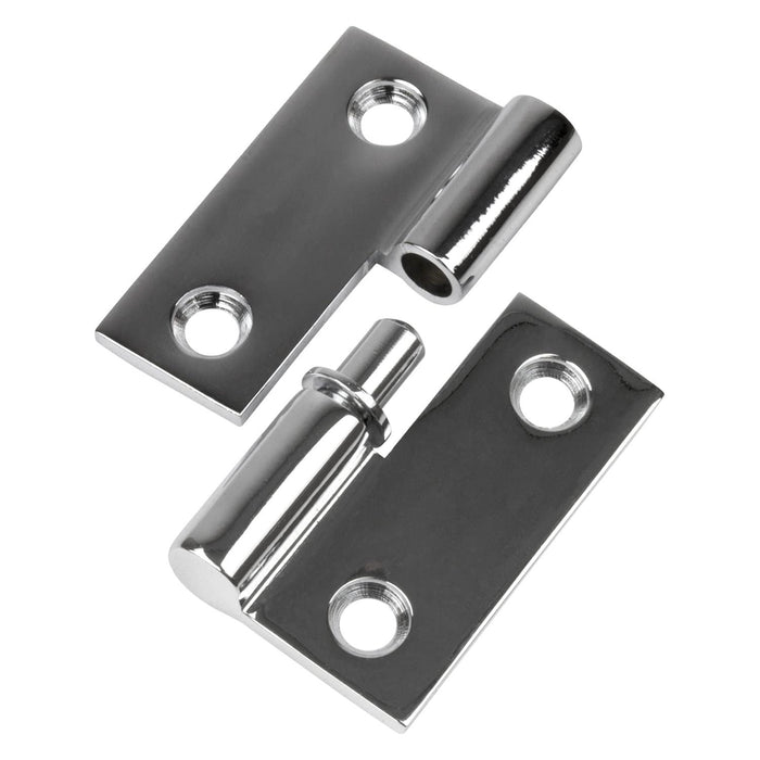 Sea Dog 204510-1 Sea-Dog Chrome Brass Take Apart Hinge, Right, 1-1/2" 2/Card