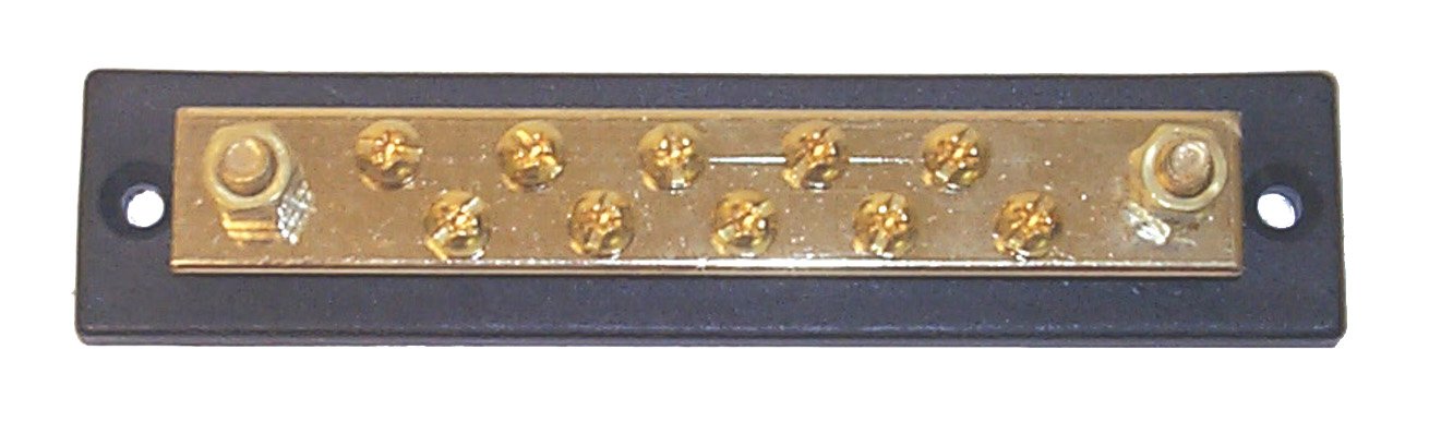 Sierra FS40750 Heavy Duty 10 Gang Bus Bar | 8-32 Terminal Screw