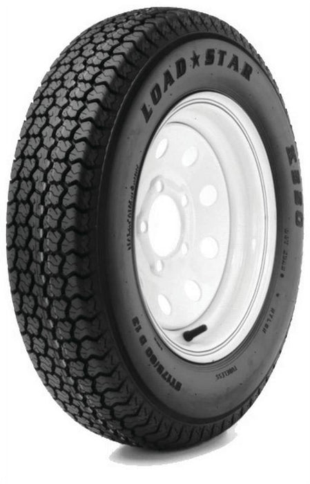 Loadstar Tires 3S645 Tire & Wheel (Rim) Asm K550, ST205/75D15 5 Hole C Ply, White w/ Stripe, Modular