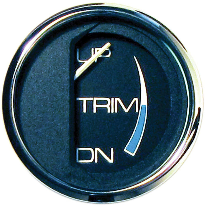 Faria 13707 Chesapeake SS Black 2" Gauge Trim Gauge