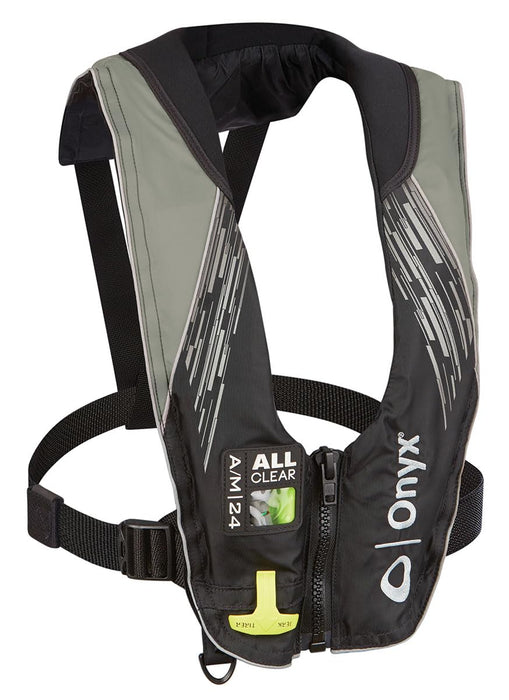 Kent 132200-701-004-21 Onyx A/M-24 All-Clear Auto/Manual Inflatable Life Jacket, Grey