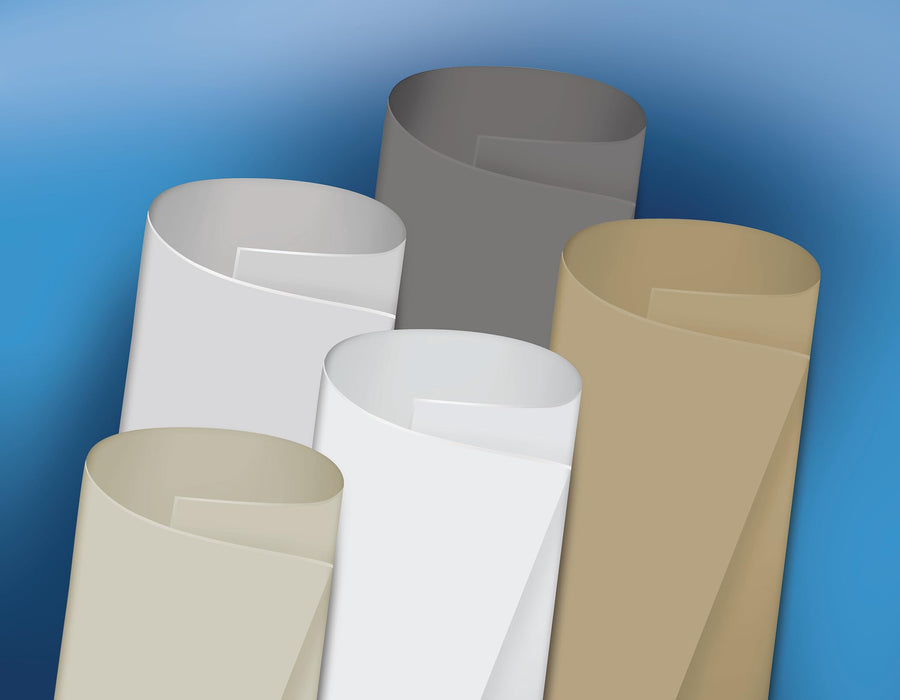 Dicor Corporation DFII85W-35 DiFlex II™ TPO Roofing System, Polar White, 35' x 8'6"