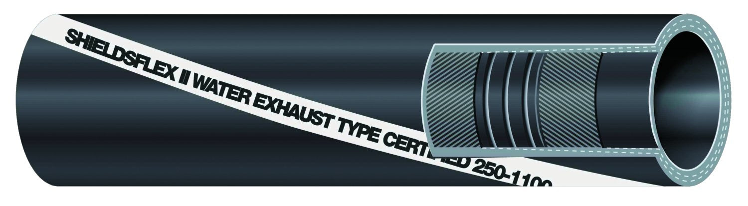 Shield 16-250-1004 Shields Marine Shieldsflex 2 Water Exhaust Series 250 Hose w/, Wire