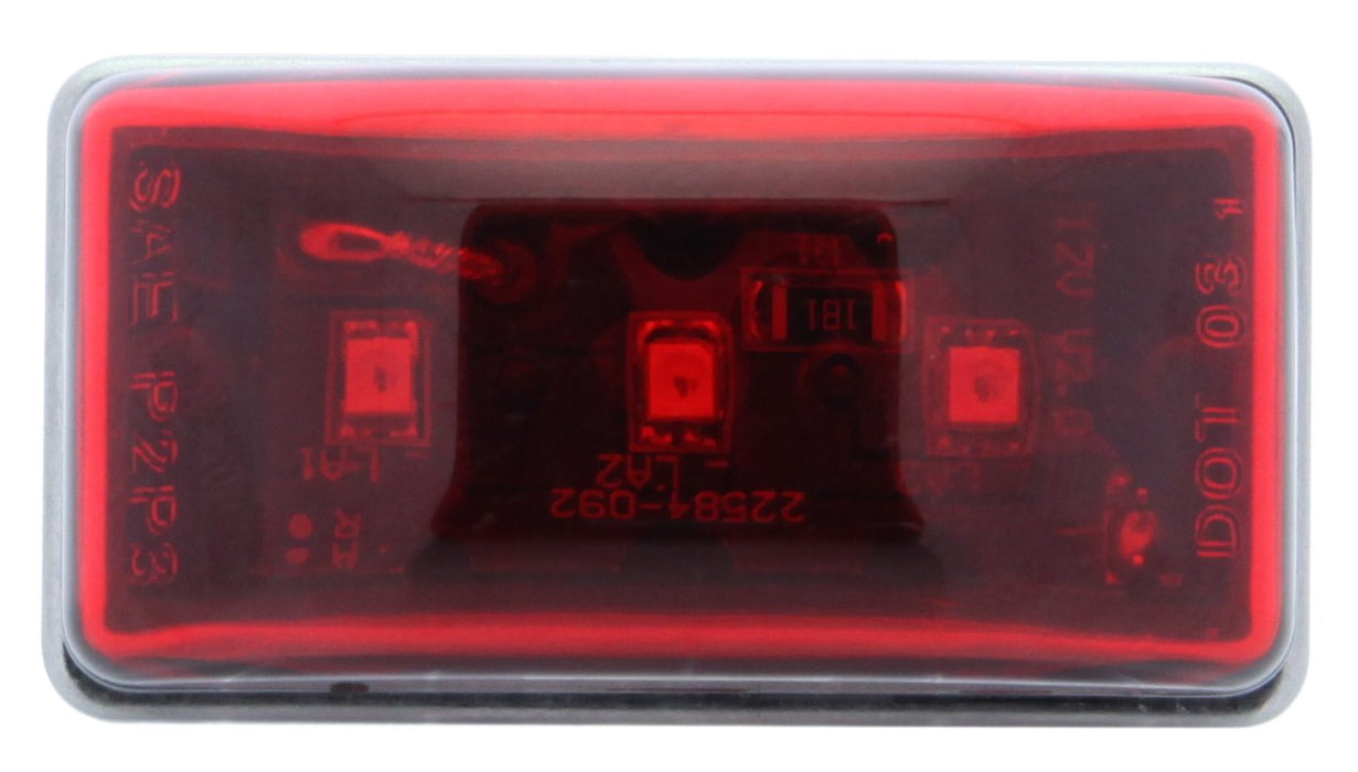 Optronics MCL95RS Sealed Marker/Clearance Light, Red, Stud, Retail