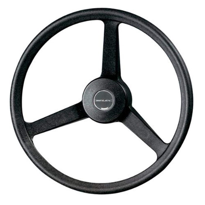 Uflex V32N Black 3-Spoke Steering Wheel